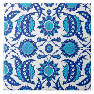 Azulejo De Cerâmica Azulejo Cerâmico Floral Otomano Iznik | Folha Saz