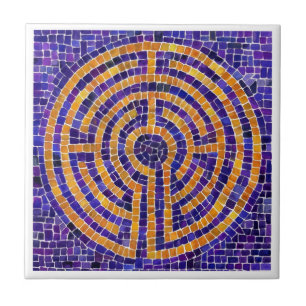 AZULEJO DE CERÂMICA AZULEJO CERÂMICO LABIRINTO MOSAICO 10,8X10,8 CM -