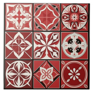 Azulejo De Cerâmica Azulejo Cerâmico Mediterrâneo Sem Costura: 9 Mini