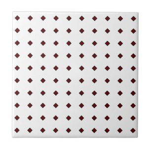Azulejo De Cerâmica Azulejo cerâmico vermelho/branco escuro, pequeno 