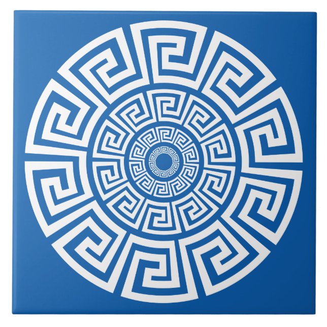 Azulejo De Cerâmica Azulejo Chave Design Cerâmica Grega (Frente)