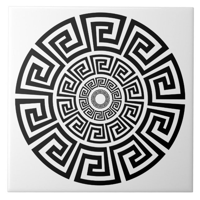 Azulejo De Cerâmica Azulejo Chave Design Cerâmica Grega (Frente)