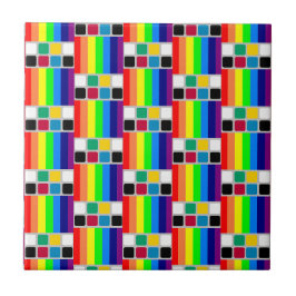 Azulejo De Cerâmica Azulejo Colorido Cores Quadrado