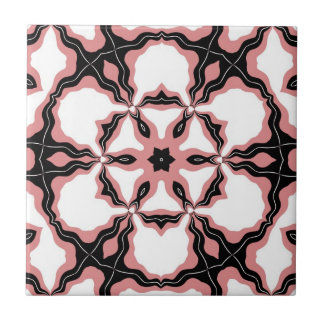 Azulejo De Cerâmica Azulejo, cor-de-rosa, Design de ventilador branco