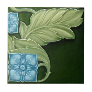 Azulejo De Cerâmica Azulejo da antiguidade da reprodução de Nouveau