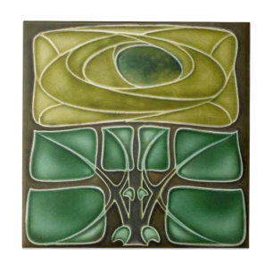 Azulejo De Cerâmica Azulejo da antiguidade da reprodução de Nouveau