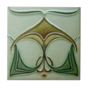 Azulejo De Cerâmica Azulejo da antiguidade da reprodução de Nouveau