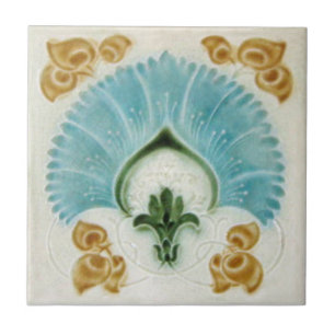 Azulejo De Cerâmica Azulejo da antiguidade da reprodução de Nouveau