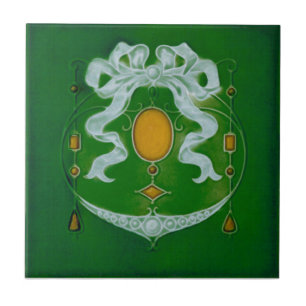 Azulejo De Cerâmica Azulejo da antiguidade da reprodução de Nouveau