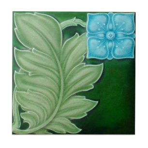 Azulejo De Cerâmica Azulejo da antiguidade da reprodução de Nouveau