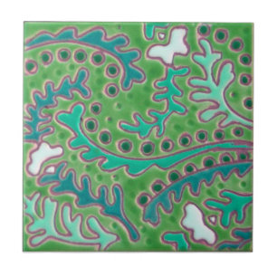 Azulejo De Cerâmica Azulejo da antiguidade da reprodução de Paisley