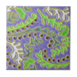 Azulejo De Cerâmica Azulejo da antiguidade da reprodução de Paisley