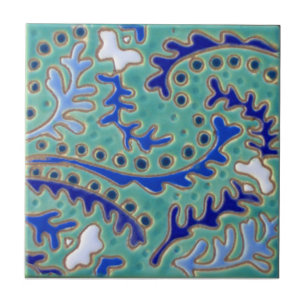 Azulejo De Cerâmica Azulejo da antiguidade da reprodução de Paisley