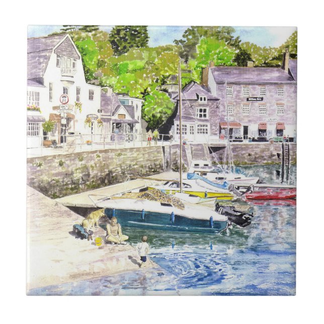 Azulejo De Cerâmica "Azulejo da vida de um cão" (Frente)