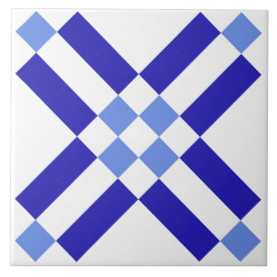 Azulejo De Cerâmica Azulejo de padrão clássico azul e branco quadrado
