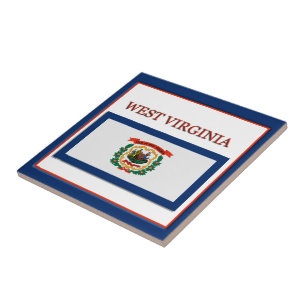 Azulejo De Cerâmica Azulejo Design de Bandeira do Estado da Virgínia 