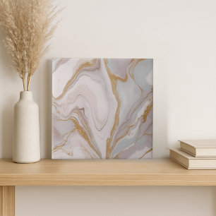Azulejo De Cerâmica Azulejo Elegante Blush e Dourado Marble Cerâmica