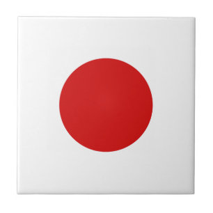 Azulejo De Cerâmica Azulejo japonês Flag Cerâmica
