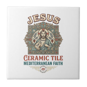 Azulejo De Cerâmica Azulejo Jesus Mediterrâneo Fé Jesus Cerâmica