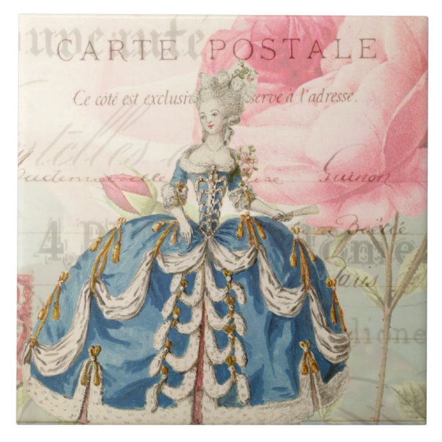 Azulejo De Cerâmica Azulejo Marie Antoinette Cerâmica (Frente)