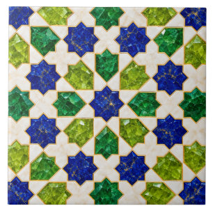 Azulejo De Cerâmica Azulejo marroquino Zellige em cerâmica