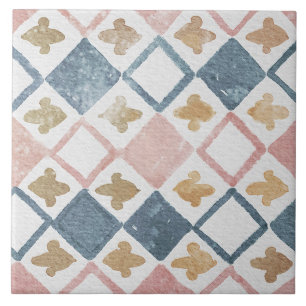 Azulejo De Cerâmica Azulejo Mediterrâneo Aquarela