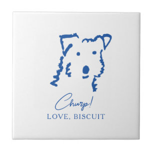 Azulejo De Cerâmica Azulejo Memorial Personalizado de Mãe de Cachorro