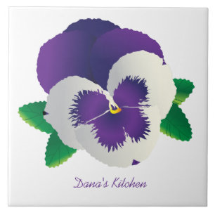 Azulejo De Cerâmica Azulejo Pansy Cerâmica