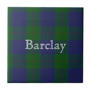 Azulejo De Cerâmica Azulejo Personalizado Xadrez Escocês Clan Barclay 