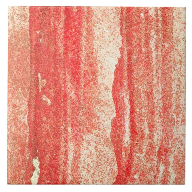 Azulejo De Cerâmica Azulejo Sandstone Red Cerâmica (Frente)