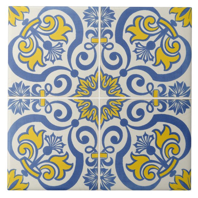 Azulejo De Cerâmica Azulejo tradicional português  (Frente)