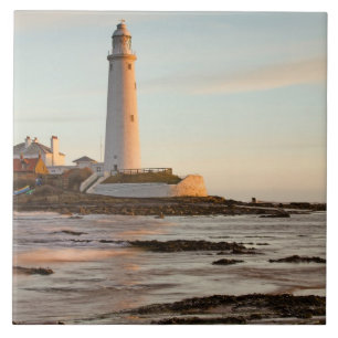 Azulejo De Cerâmica Azulejo/Trivet da Rua Mary's Lighthouse England