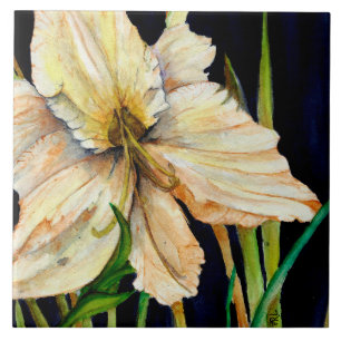 Azulejo De Cerâmica Azulejo White Lily Cerâmica