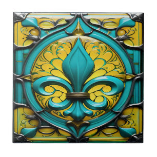 Azulejo De Cerâmica Azure Blossom Cerâmica Azulejo