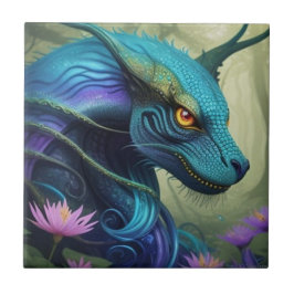 Azulejo De Cerâmica „Azuris –Bewahrer des Zauberwaldes 