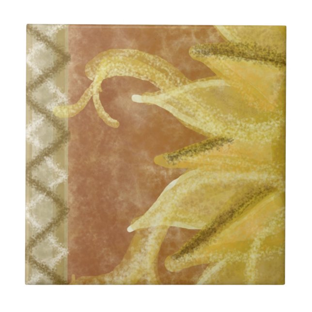 Azulejo De Cerâmica B1 - Pintura mural de Sunface, esquerda média - B1 (Frente)