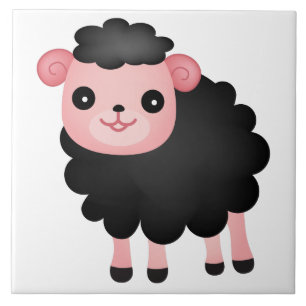 Azulejo De Cerâmica Baa Baa Black Sheep