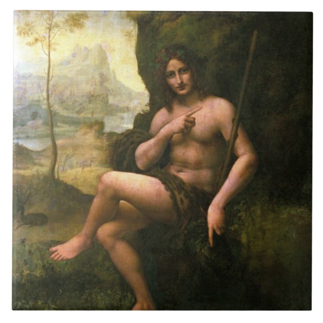 Azulejo De Cerâmica Baco, c.1695 (óleo em canvas) (Frente)