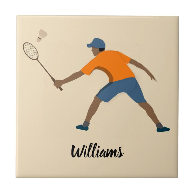 Azulejo De Cerâmica Badminton (Frente)