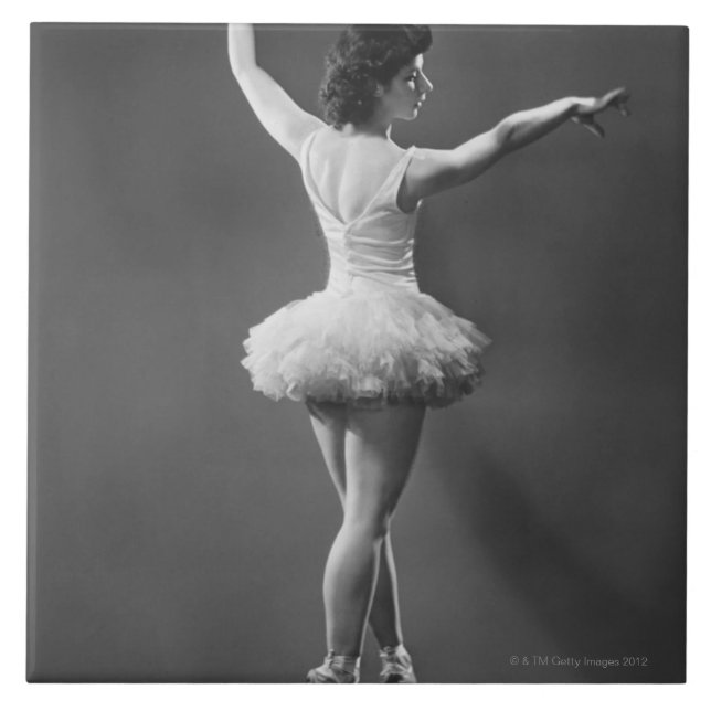 Azulejo De Cerâmica Bailarina no tutu (Frente)