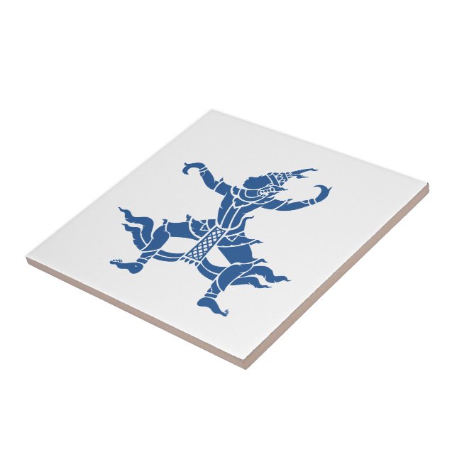 Azulejo De Cerâmica Bailarina Tailandesa ⚠ Sinal da Tailândia (Lateral)