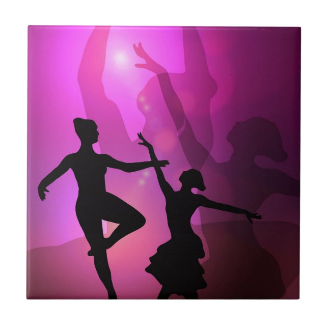 Azulejo De Cerâmica Bailarinos de Ballet (Frente)