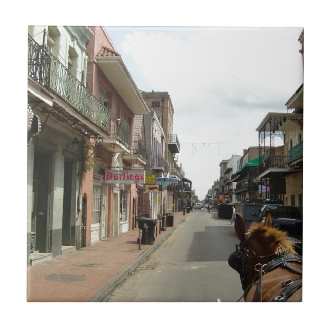 Azulejo De Cerâmica Bairro francês de Nova Orleães (Frente)