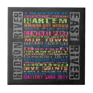 Azulejo De Cerâmica Bairros de Nova Iorque