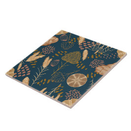 Azulejo De Cerâmica Bakery Bliss: Artisan Bread & Barley, Teal