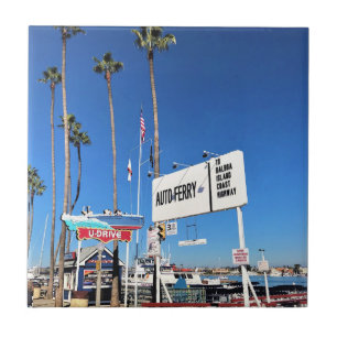 Azulejo De Cerâmica Balboa Island Ferry, Newport Beach, Califórnia
