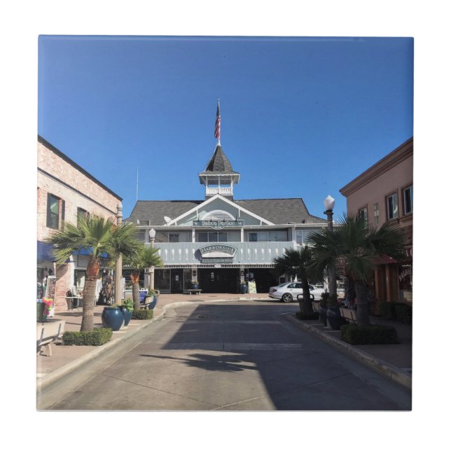 Azulejo De Cerâmica Balboa Pavillion, Newport Beach, Califórnia (Frente)