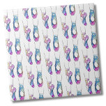 Azulejo De Cerâmica Balé Ballerina Cute<br><div class="desc">A bailarina clássica parece tão elegante nesta design de impressão de cor d'água colorida. Um esboço preto e branco com aquarelas em azul-rosa verde e muito mais. Que adorável seria isto num estúdio de dança ou numa casa de banho de meninas? Quer queiras usar este azulejo como uma pequena porta...</div>