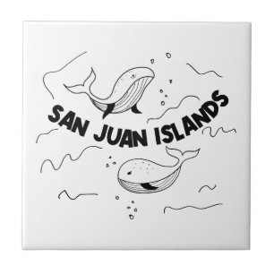 Azulejo De Cerâmica Baleias San Juan Islands