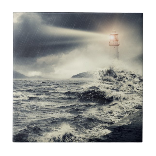 Azulejo De Cerâmica Baliza do farol (Frente)